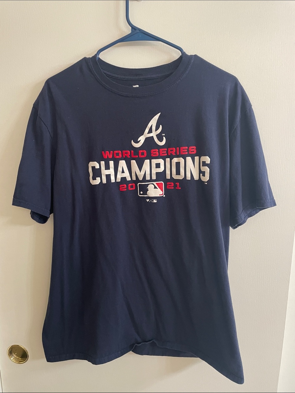 XL Atlanta Braves World Series Champions 2021 Navy Tee